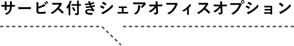 サービス付きシェアオフィスオプション